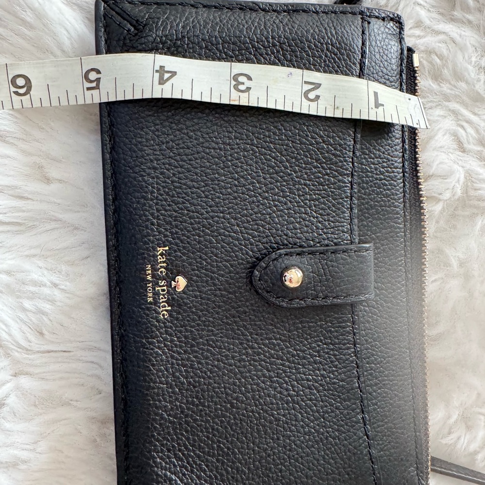 Kate Spade Black Textured Wallet